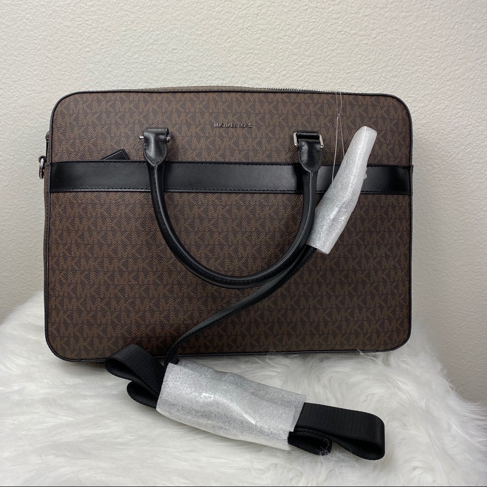 MICHAEL KORS HARRISON FRONT ZIP BRIEFCASE - Picture 5 of 8
